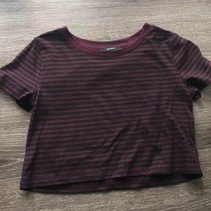 Forever 21 striped crop top